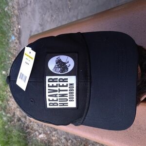 Beaver Hunter Bourbon Hat Black Snap Back Ball Cap Funny Unique Hat New